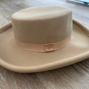 Women's Bollman Hat Co Fedora Light Tan, Size Small